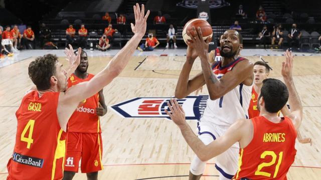 网球-奥运男篮八强对阵：美国男篮提前遭遇西班牙